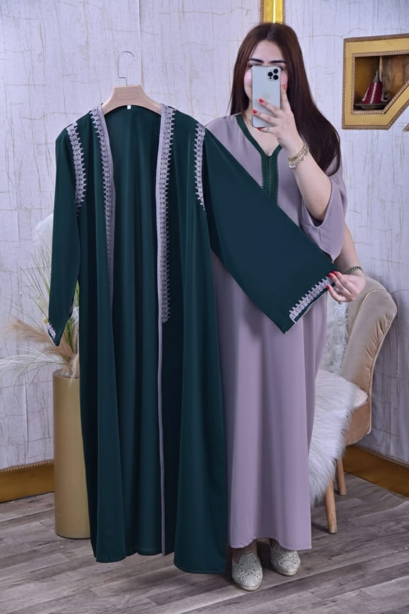 قفطان مغربي مطرز