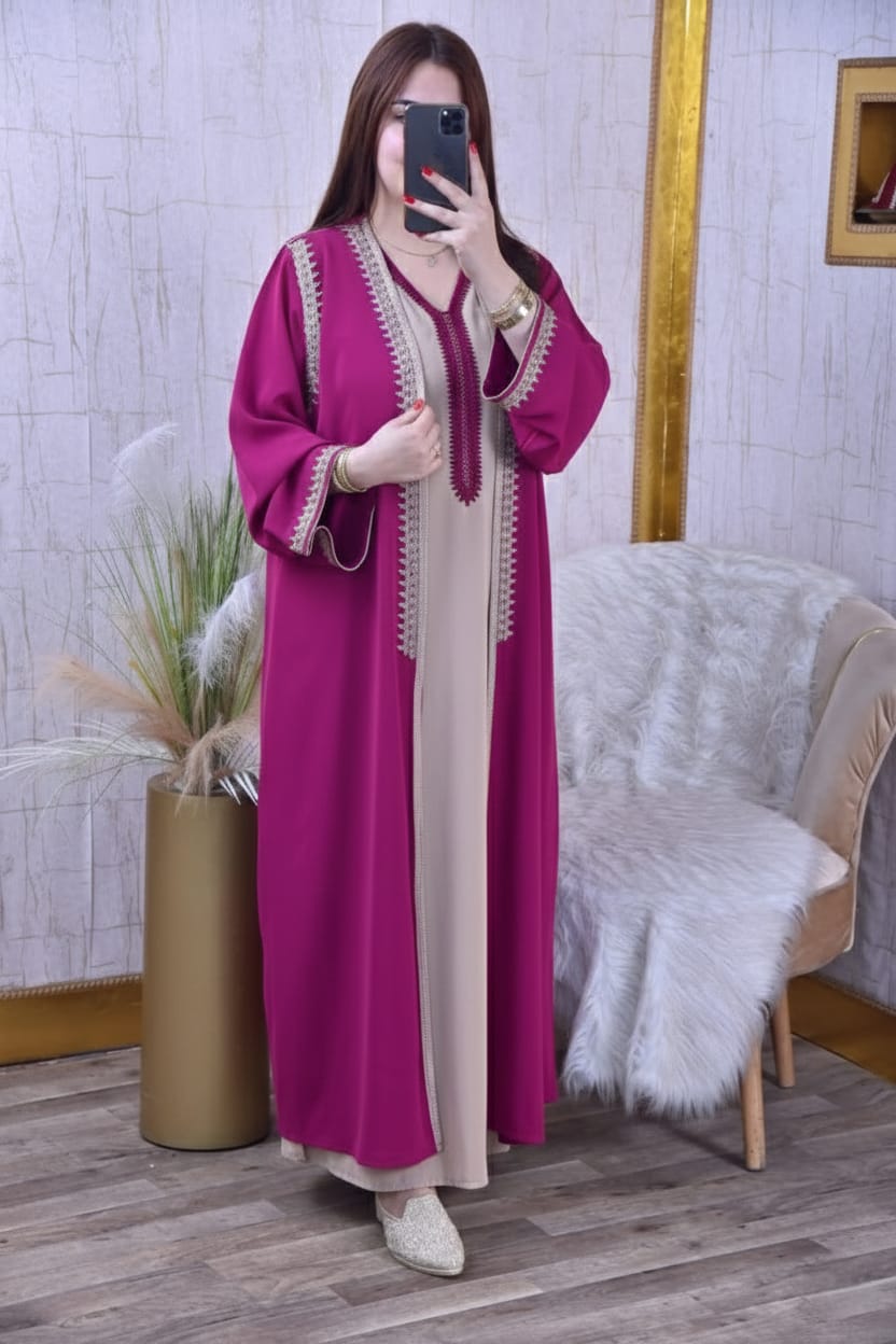 قفطان مغربي مطرز