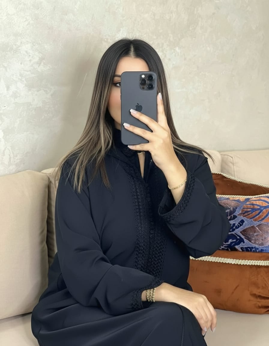 جلابة مغربية فاخرة ✨ تطريز راقٍ – أناقة تليق بذوقك