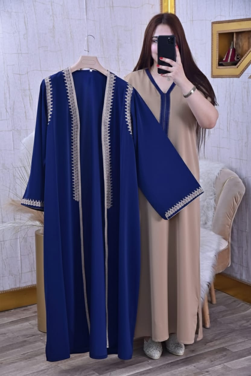 قفطان مغربي مطرز