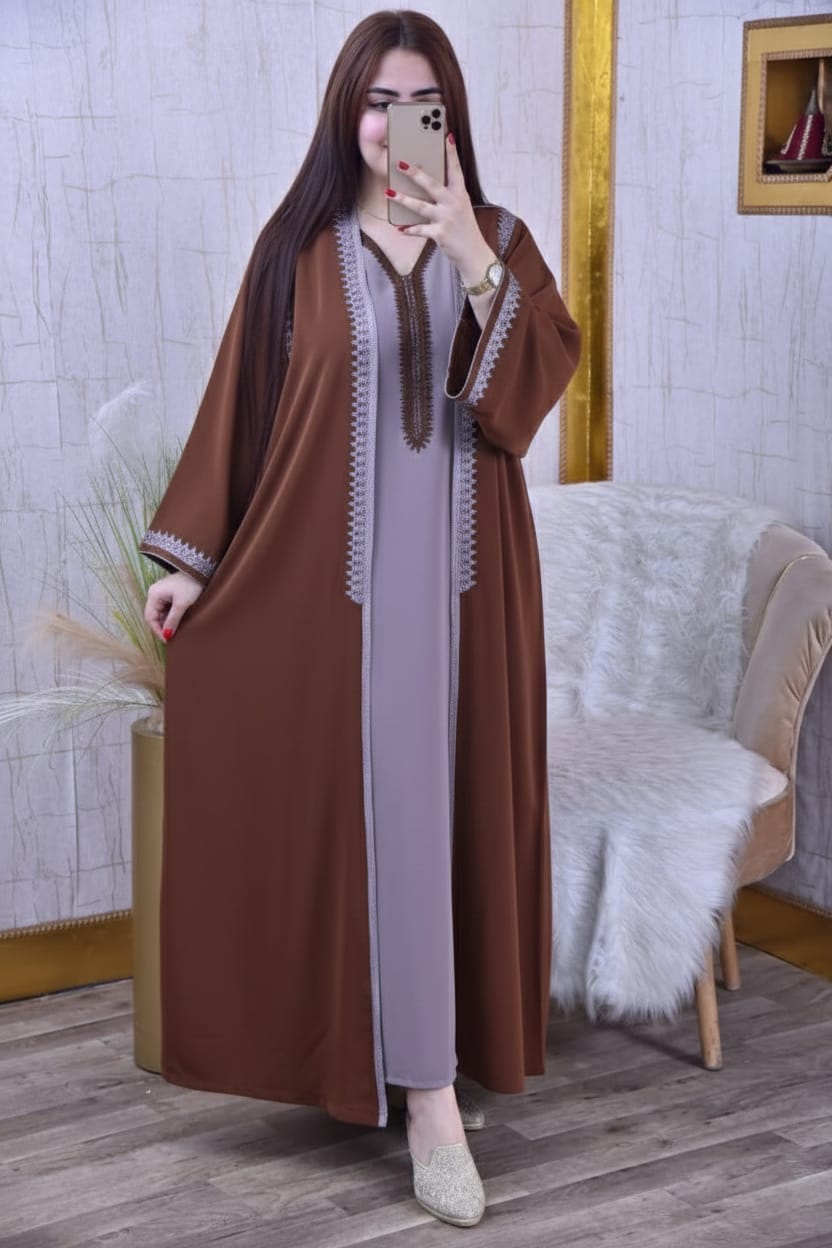 قفطان مغربي مطرز