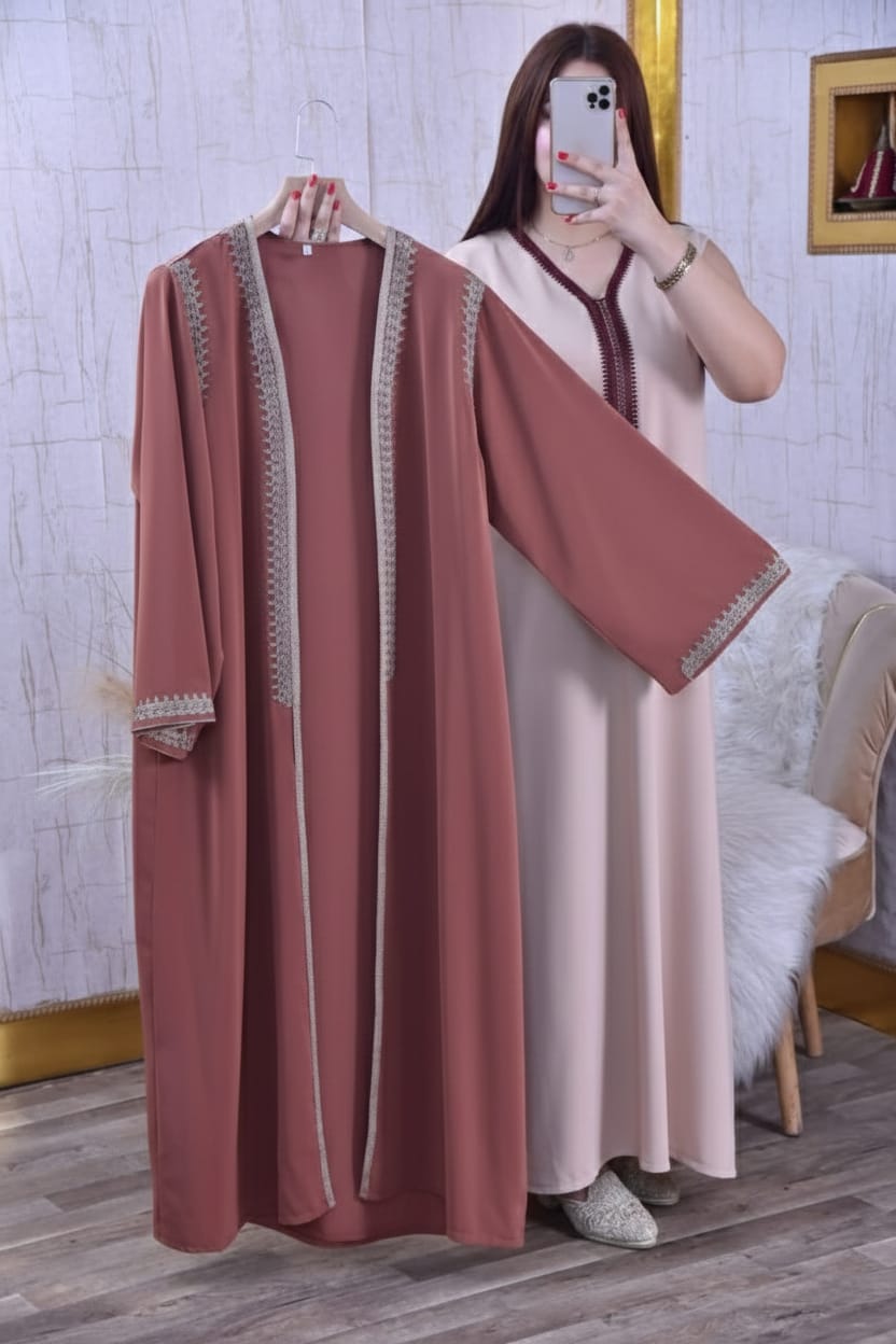 قفطان مغربي مطرز