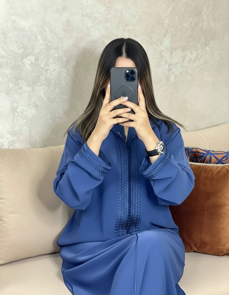 جلابة مغربية فاخرة ✨ تطريز راقٍ – أناقة تليق بذوقك