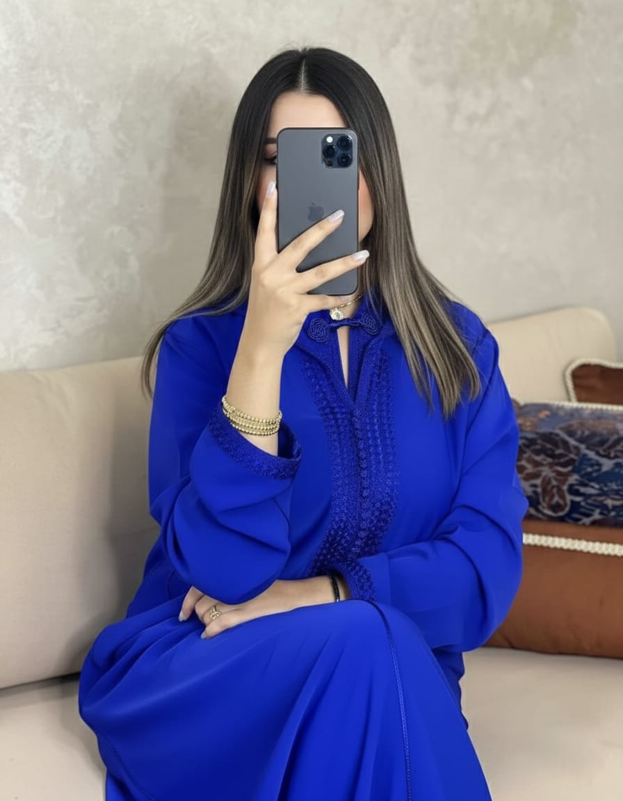 جلابة مغربية فاخرة ✨ تطريز راقٍ – أناقة تليق بذوقك